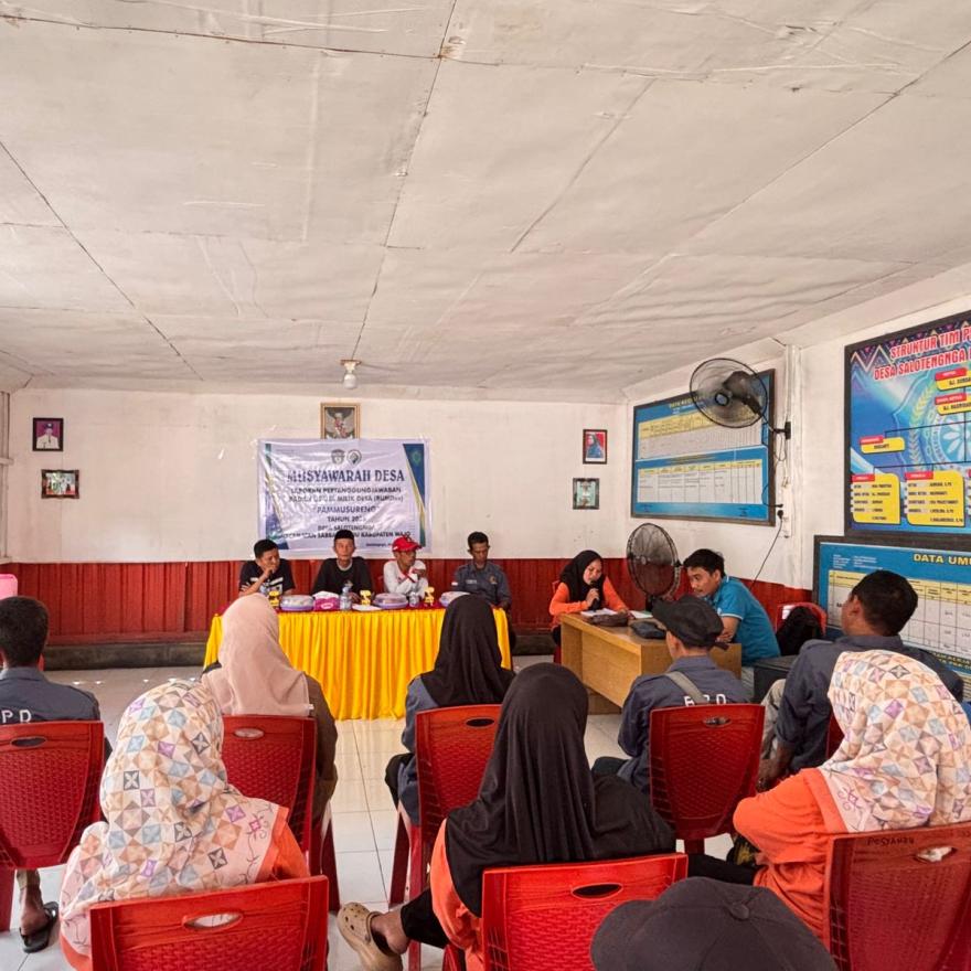 MUSYAWARAH DESA LAPORAN PERTANGGUNGJAWABAN BUMDes PAMMUSURENG