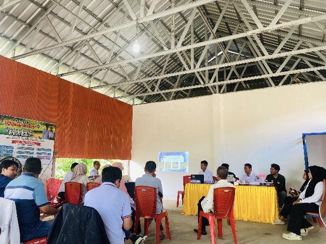MONITORING DAN EVALUASI DARI TIM KECAMATAN DAN PENDAMPING DESA KECAMATAN SABBANGPARU