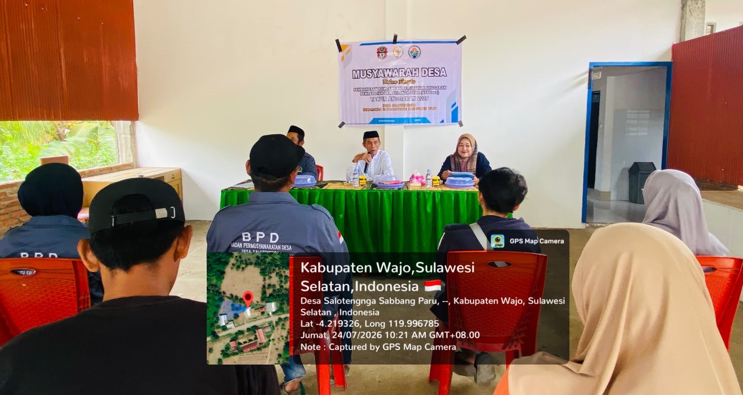 MUSYAWARAH DESA DALAM RANGKA PEMBAHASAN RANCANGAN PERUBAHAN APBDesa TAHUN ANGGARAN 2026