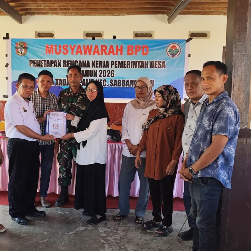 Pemerintah Desa Tadangpalie Tetapkan RKPDes Tahun 2026