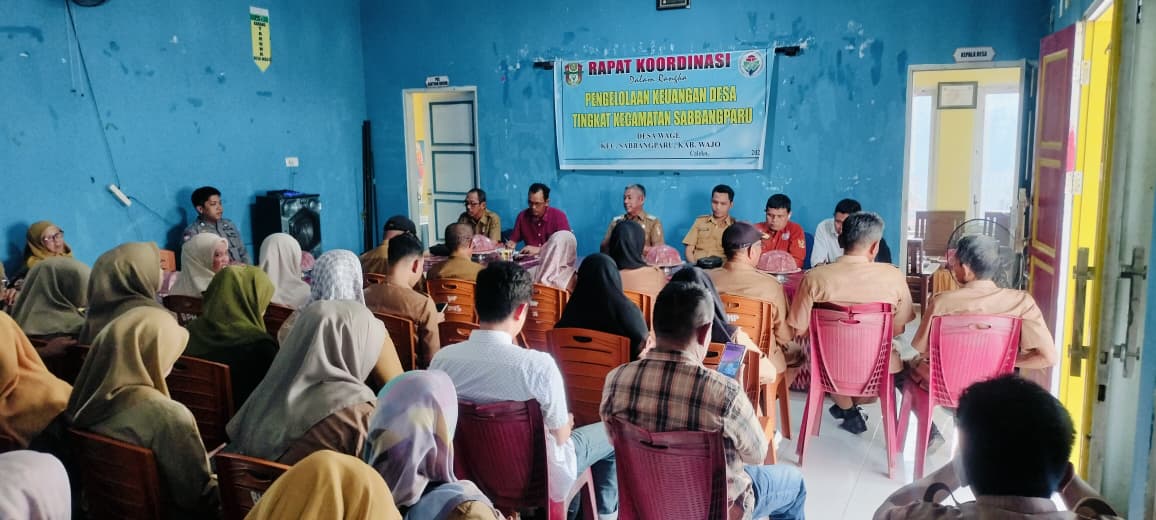 Rapat Koordinasi Pengelolaan Keuangan Desa Tingkat Kecamatan Sabbangparu